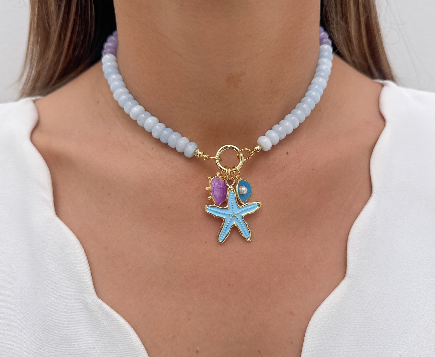 Collar RENOK Azul Claro