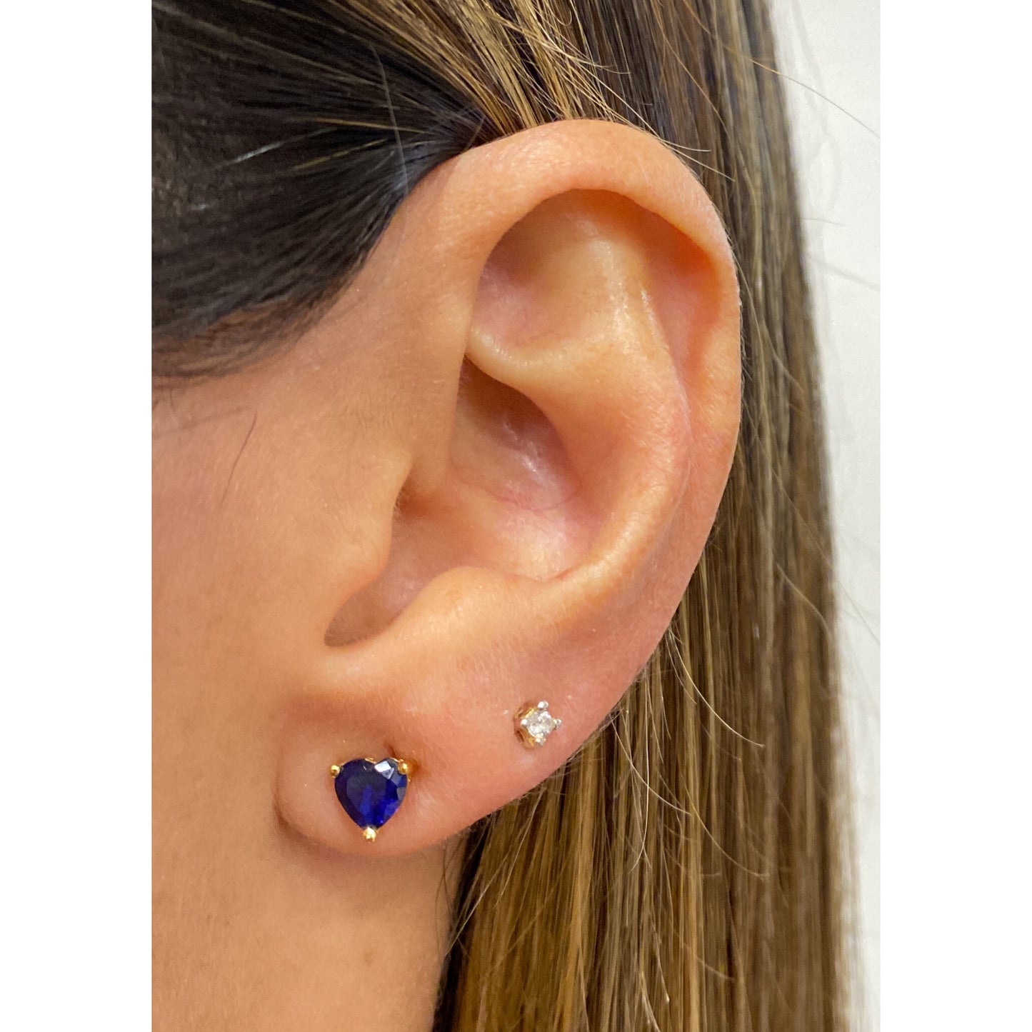 Aretes ZEDU Azul 6mm