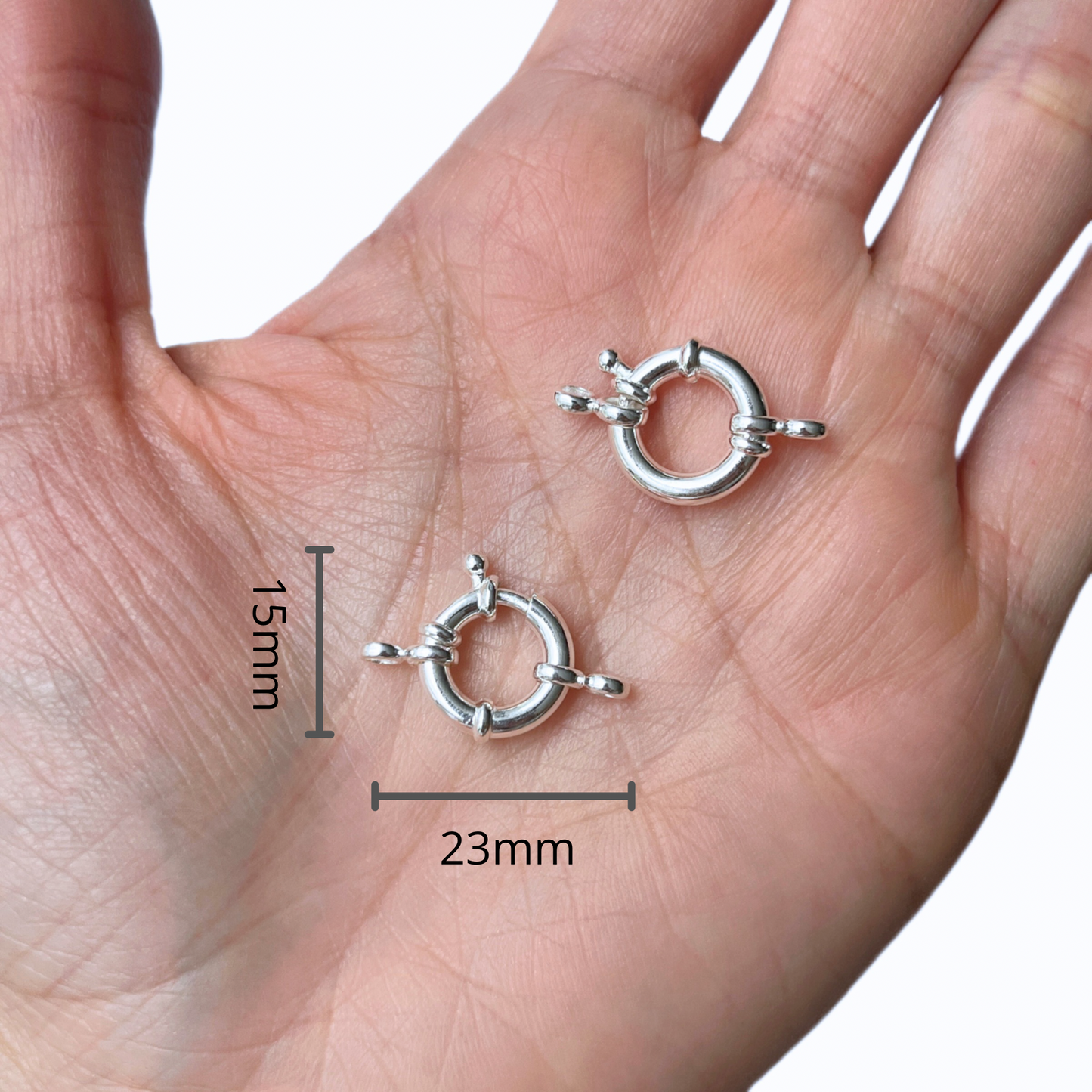 Broche Nautico Plata 23mm*15mm