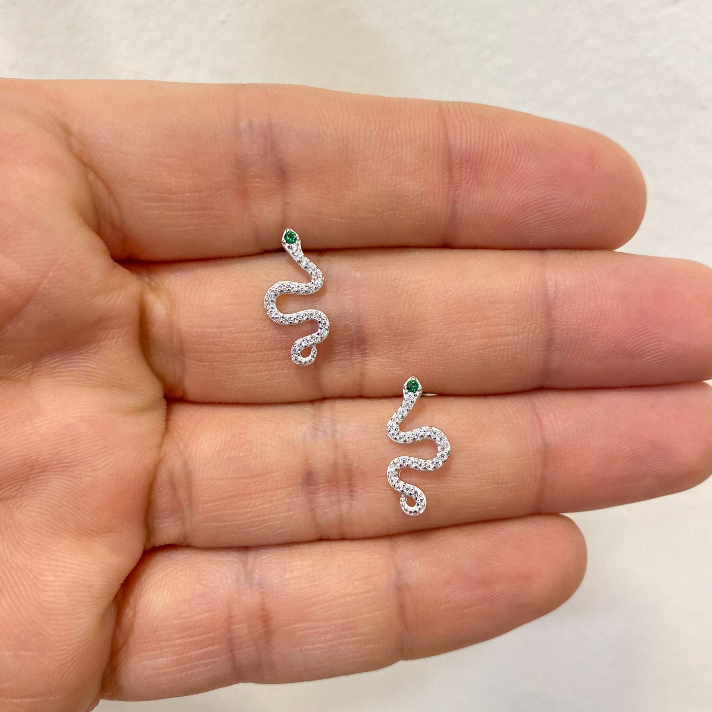 Aretes TIAKU Plateado 🐍