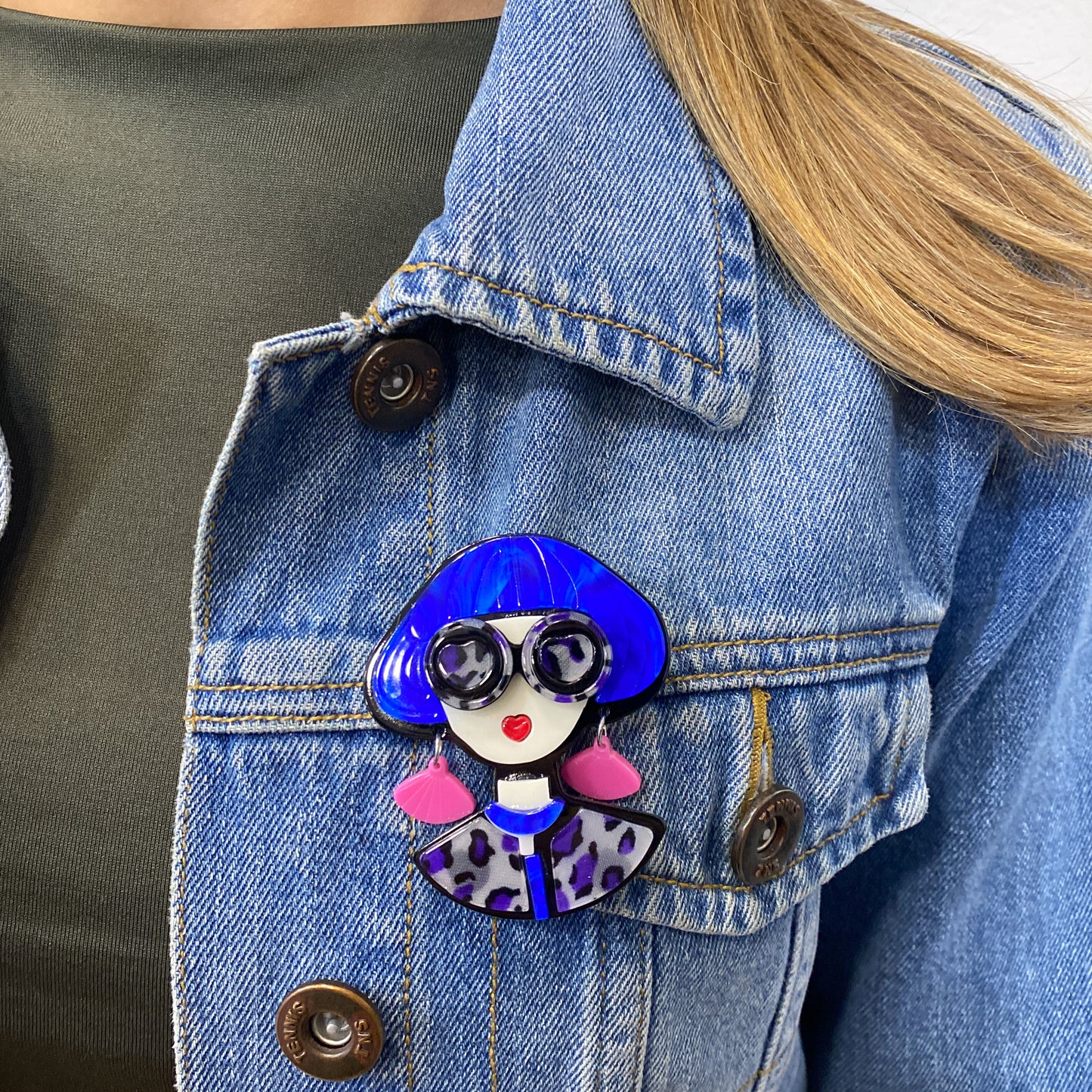 Prendedor CABIER Azul