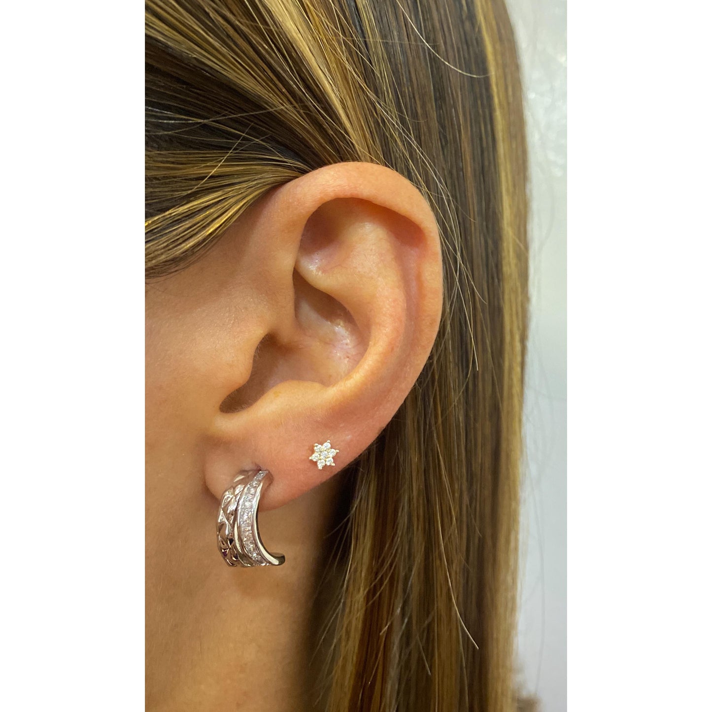 Aretes ZANUX Plateado