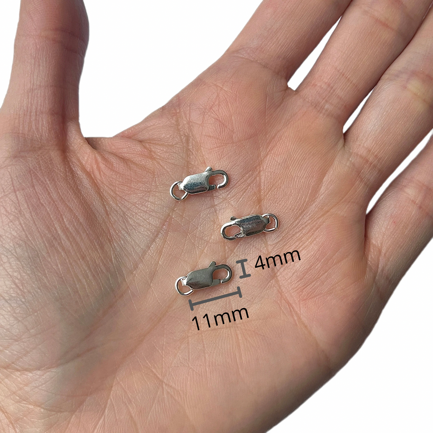 Broche Candado Plata 11mm*4mm