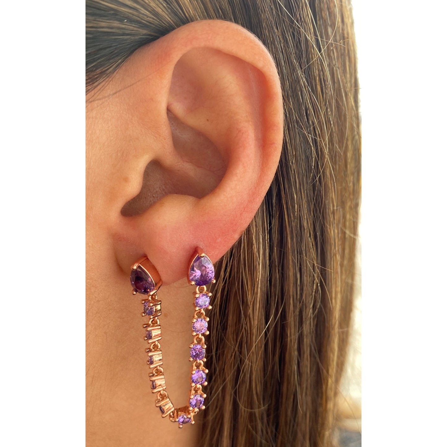 Aretes SERINE Lila - OparinaAretes SERINE LilaAretesOparinaOparina