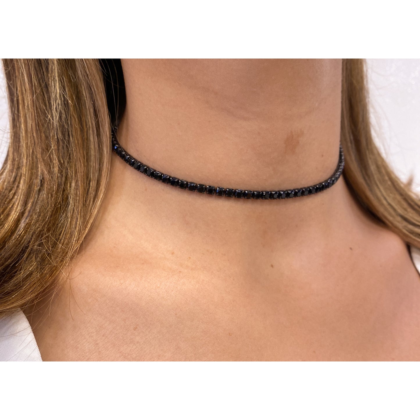 Choker BRAK Negro-Rodio Negro