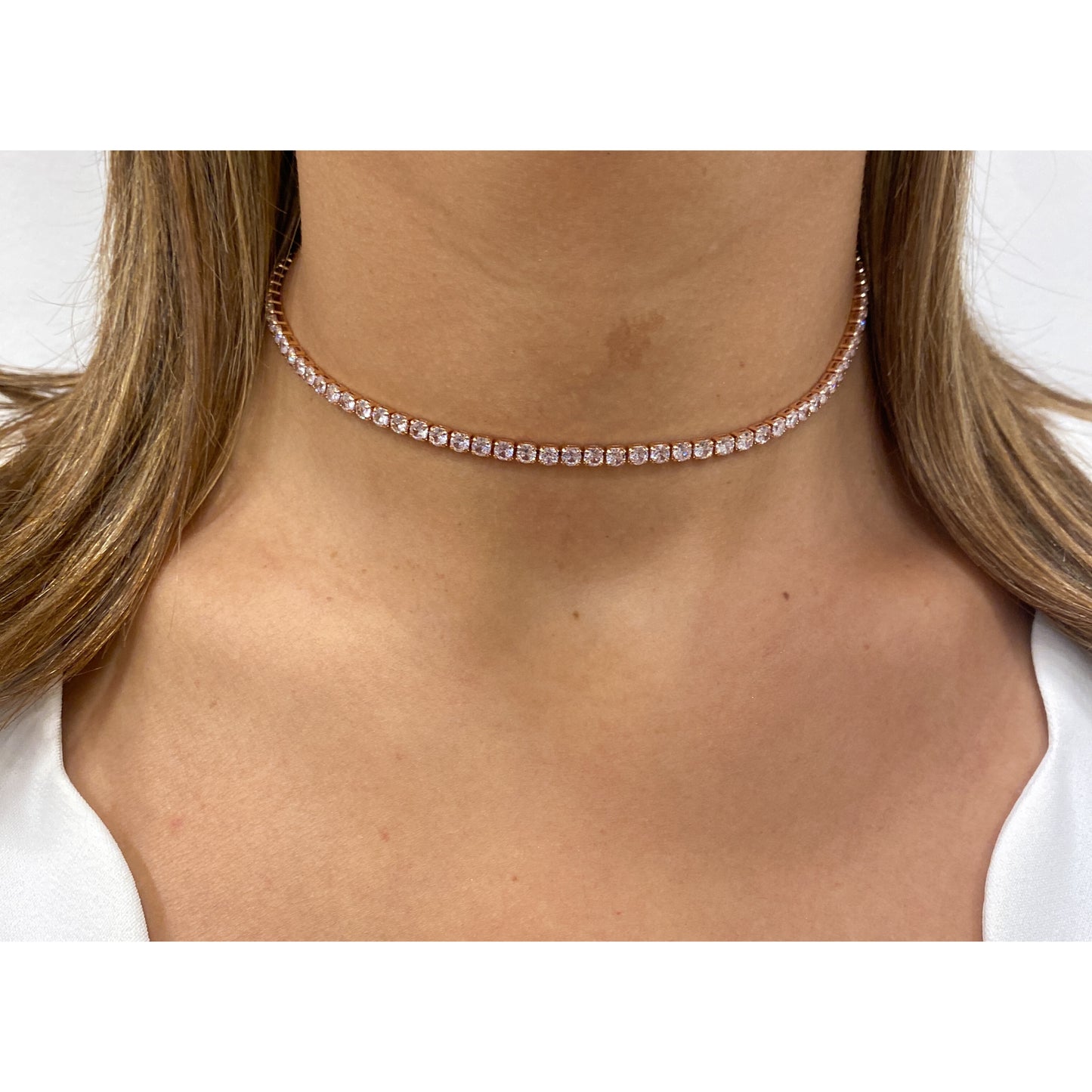 Choker BRAK Clear - Rose Gold