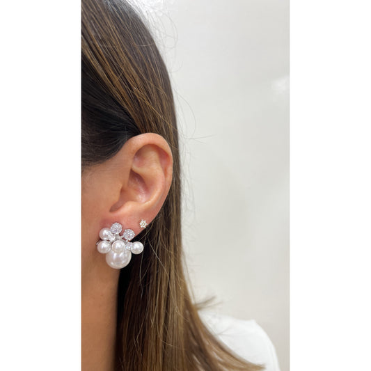 Aretes NUMA Plateados