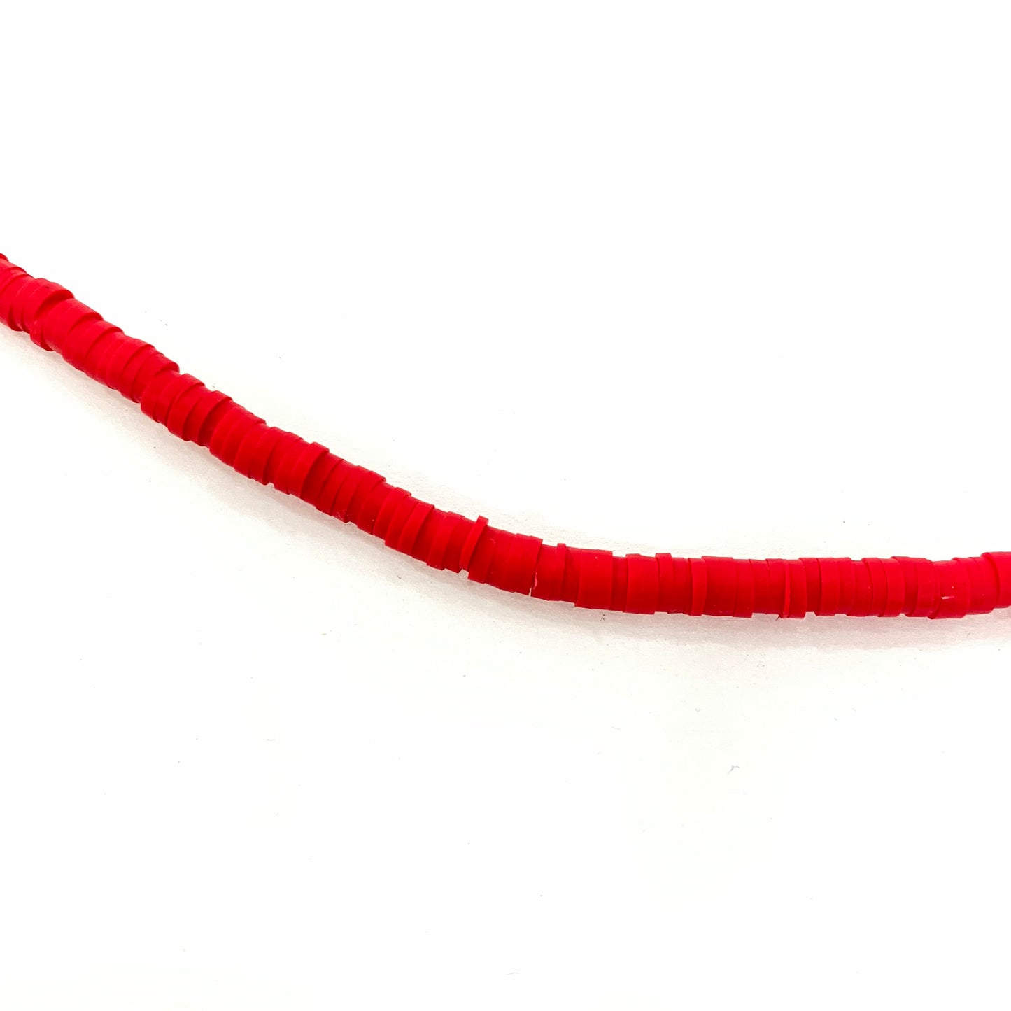 Sarta de Fimo 4mm Rojo