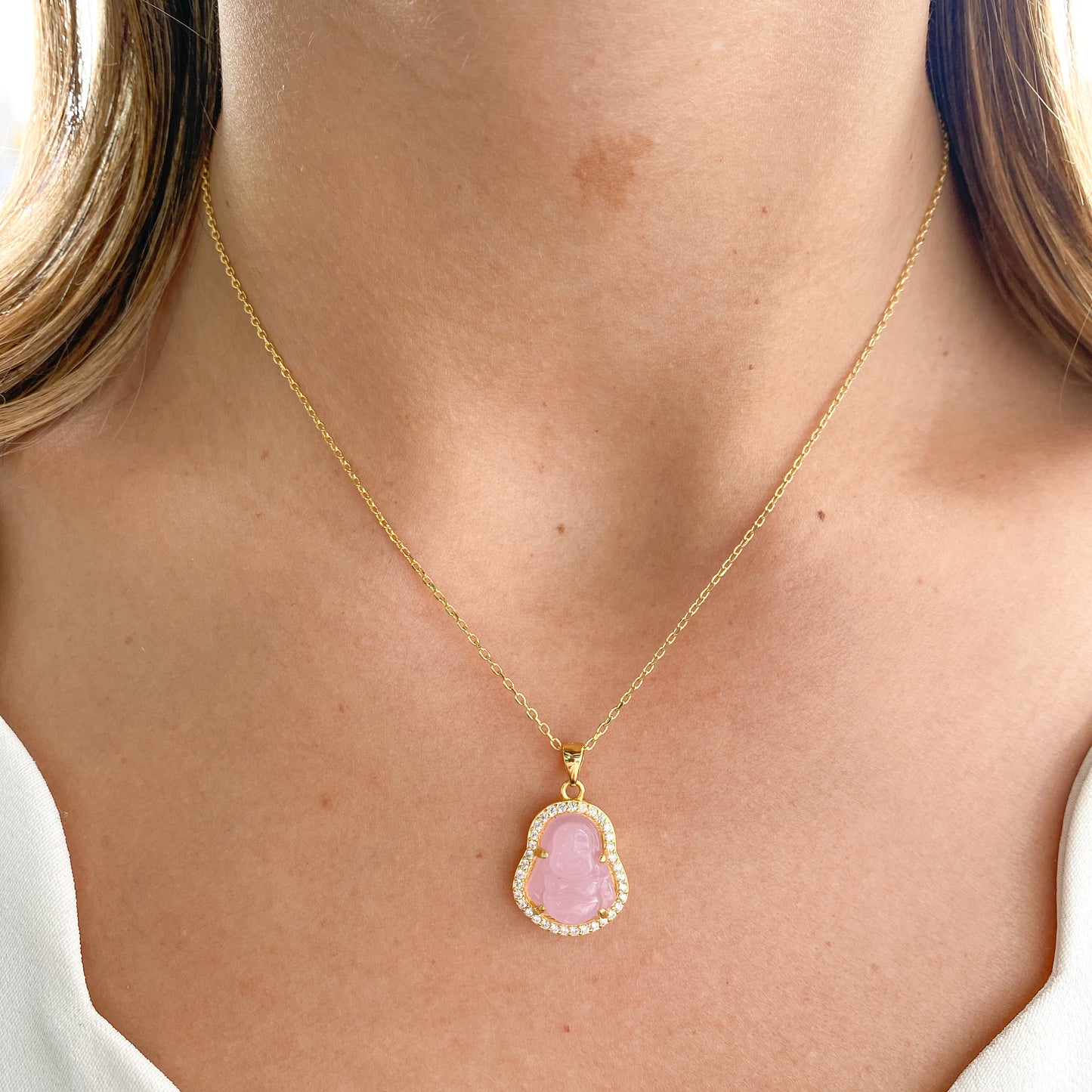 Collar GAREK Buda 1.8cms Rosado