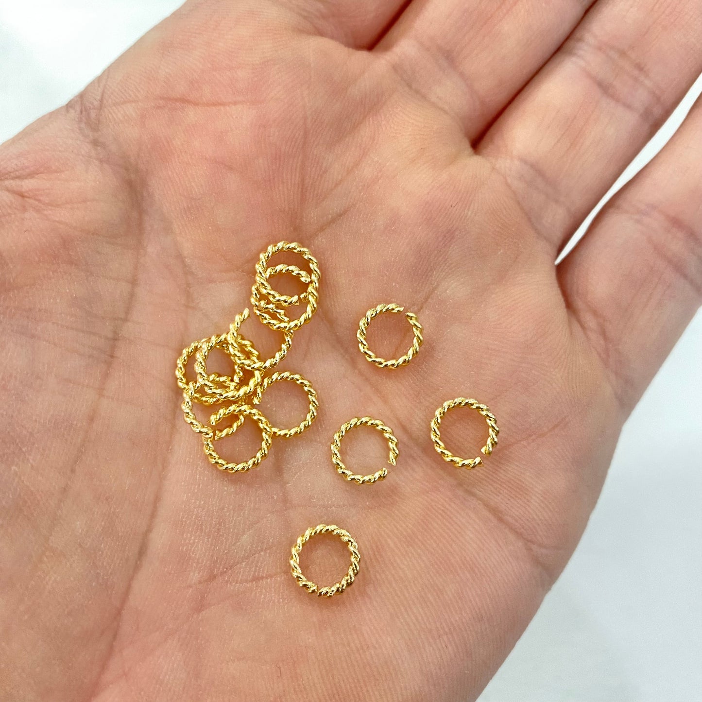 Argolla Melcocha Abierta 8mm Goldfilled