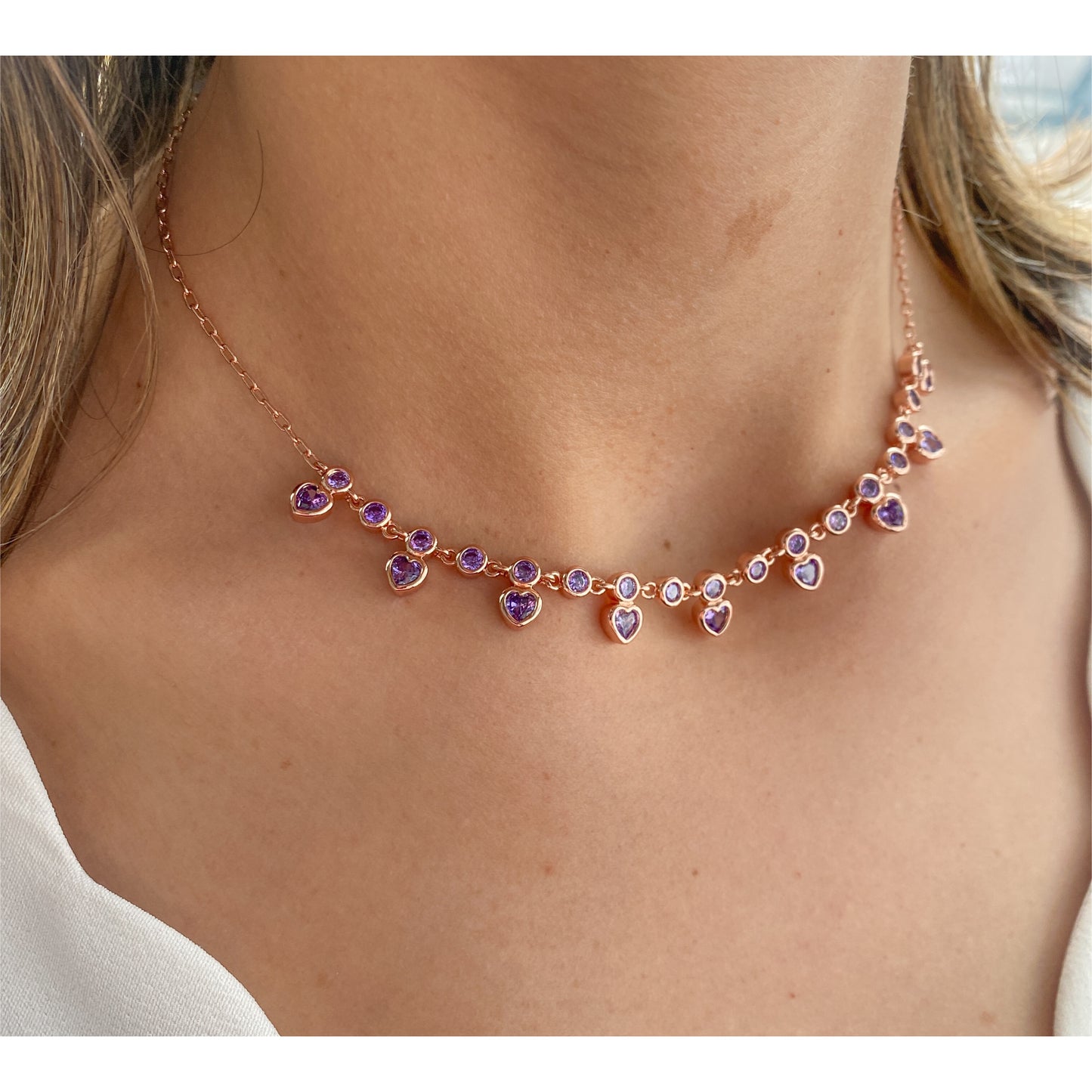 Collar DOVONA Lila / Rose Gold