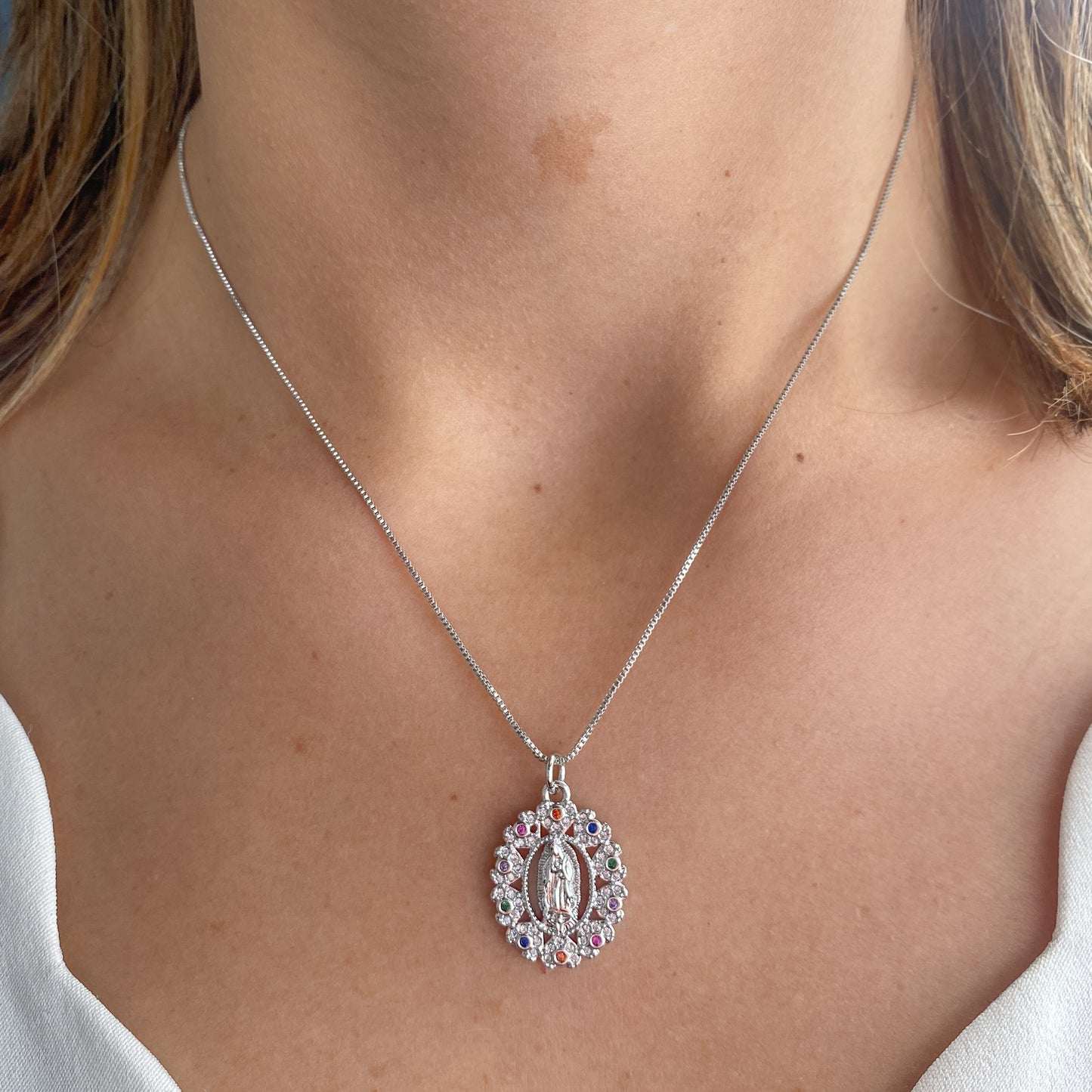 Collar ENFUR Plateado (Dije 2,3cm*1,7cm)