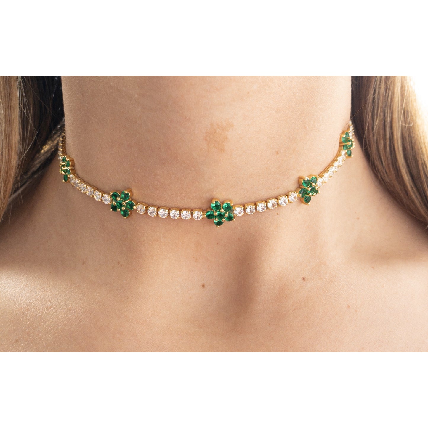 Choker BUKALO Verde - Dorado