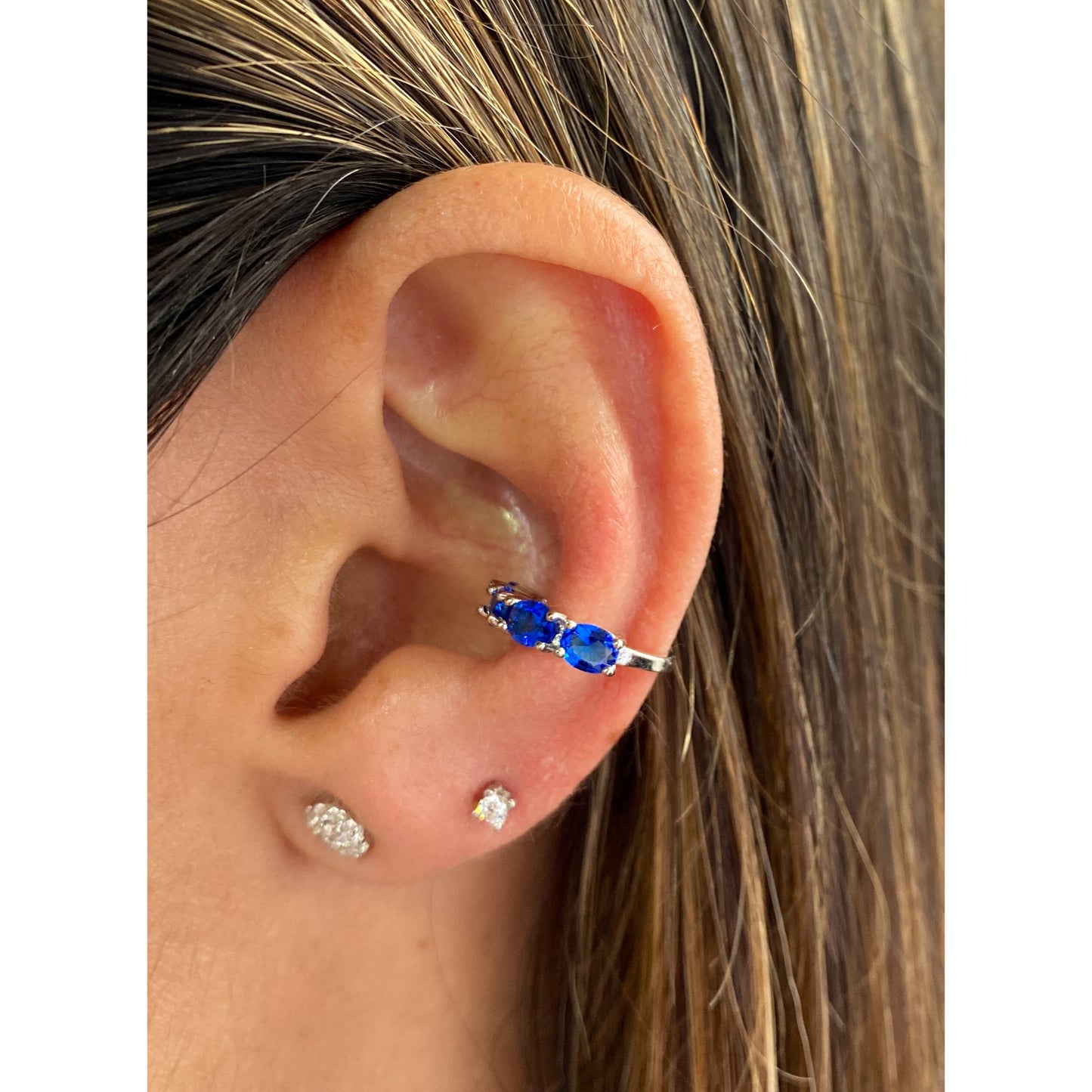 Earcuff ZERYS Azul Rey