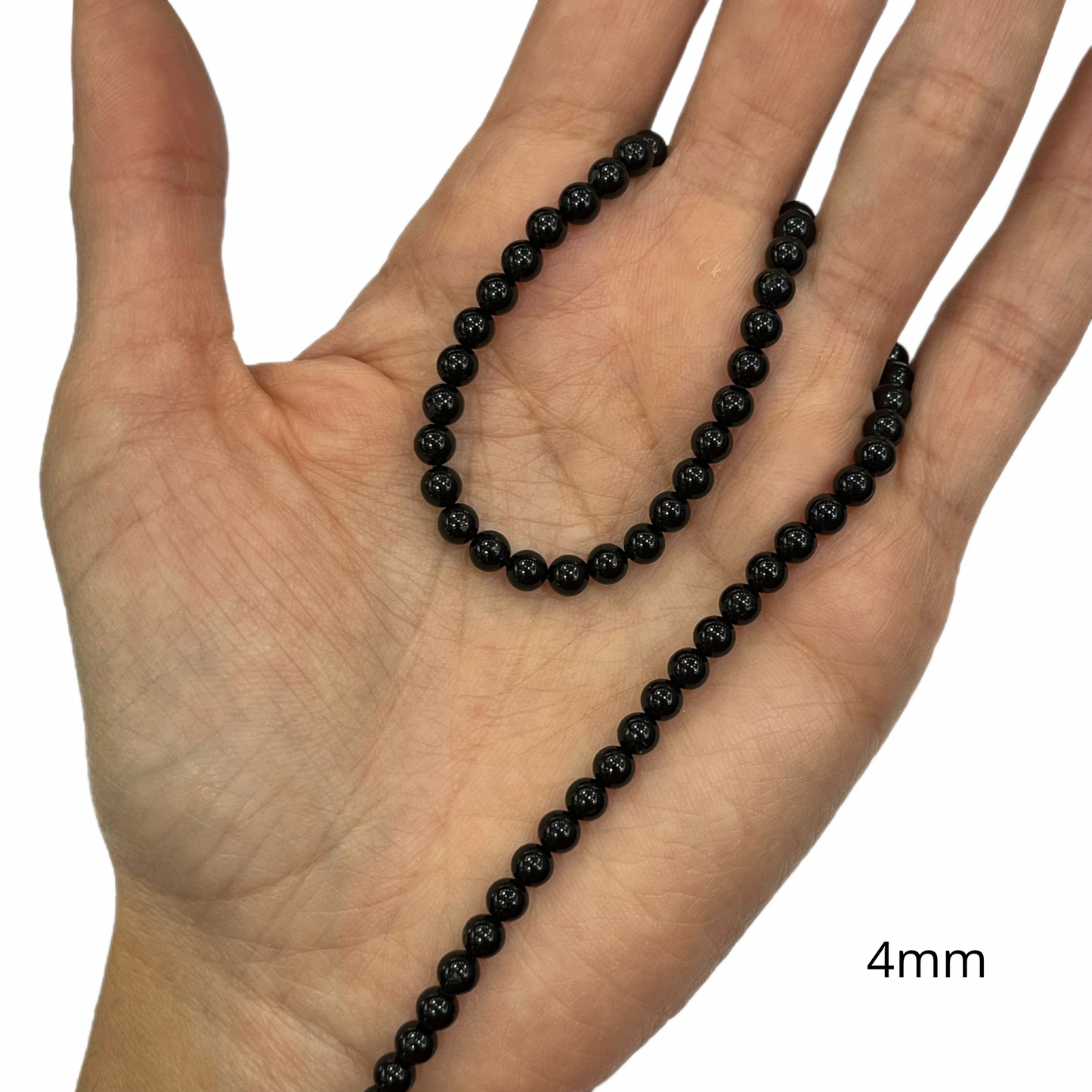 Sarta Turmalina Negra 4mm