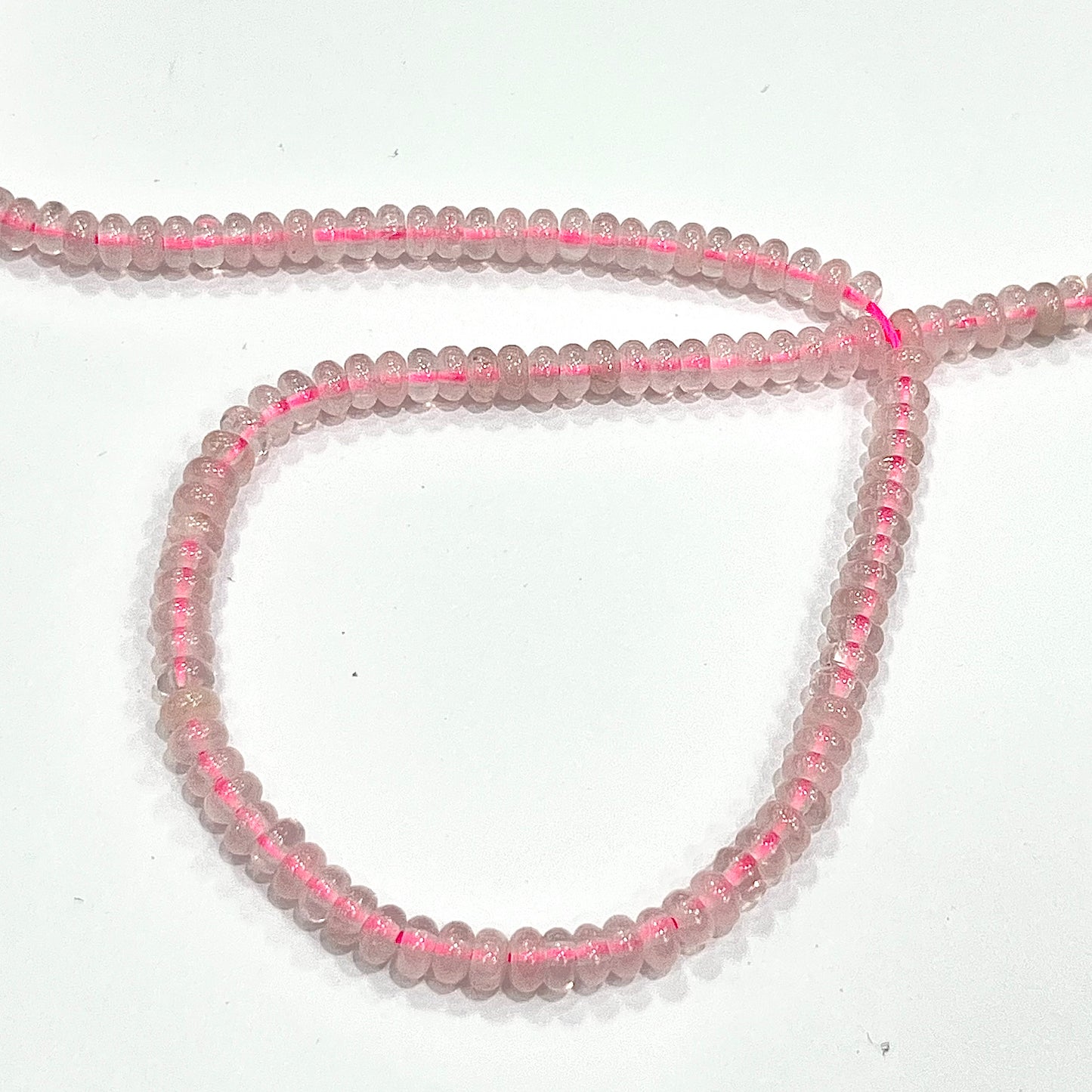 Sarta Róndela Cuarzo Rosado 2*4mm