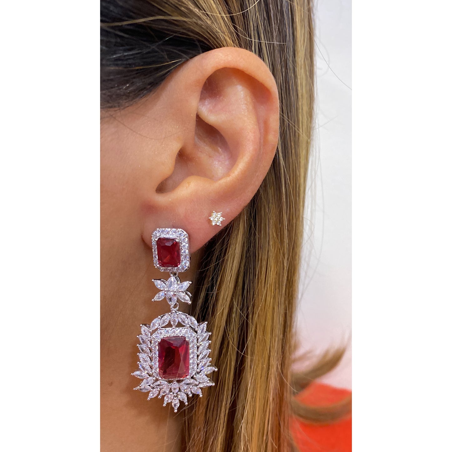 Aretes FARYN Color Rubi