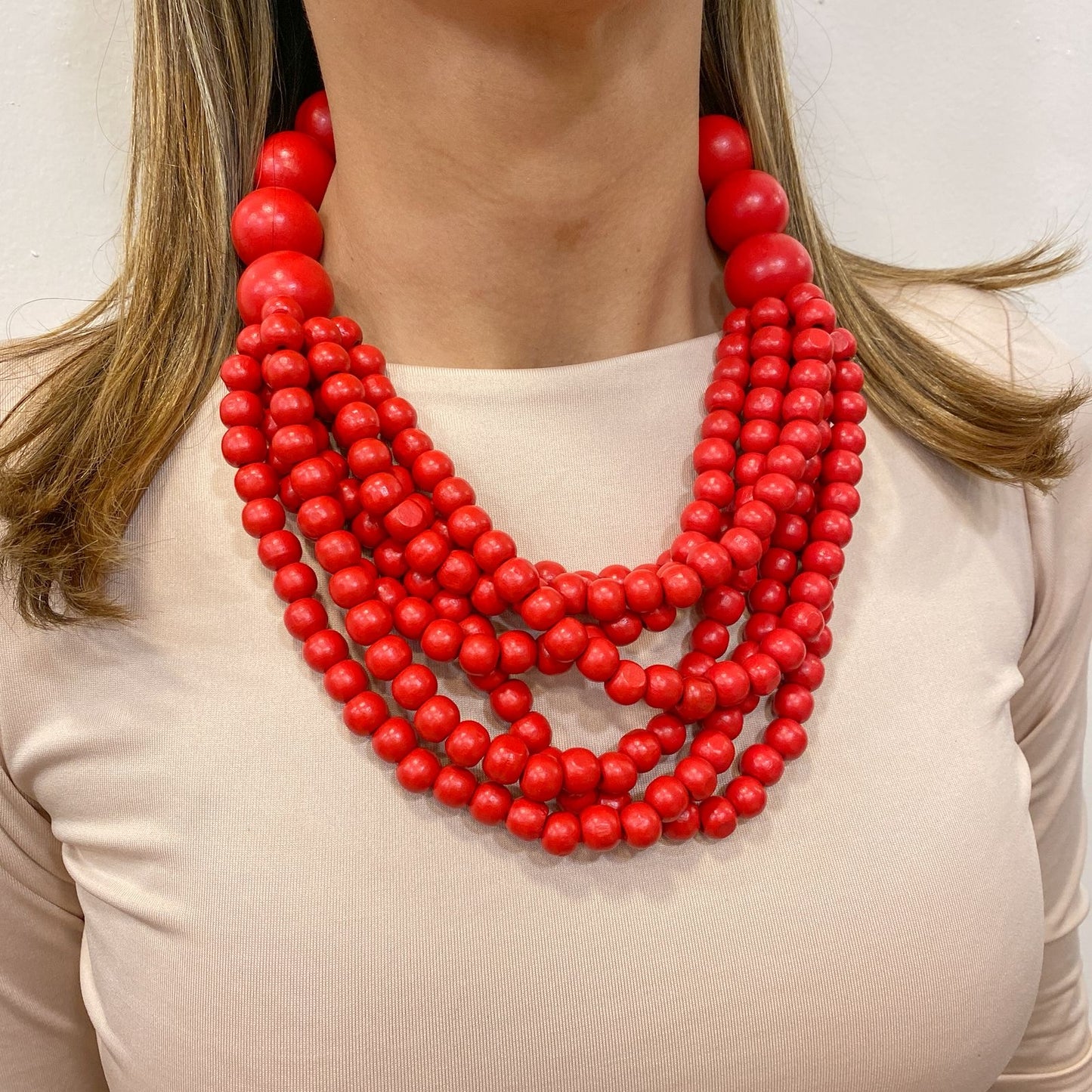 Collar DRAPY Rojo