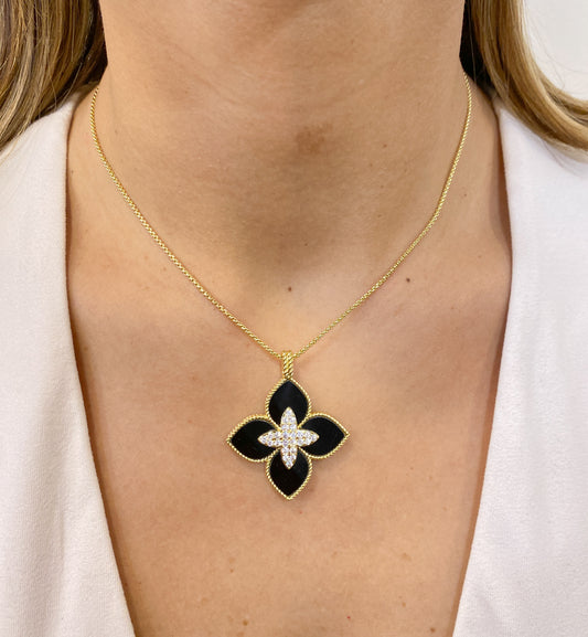 Collar ZOLUR Negro (Dije 3,5cm)