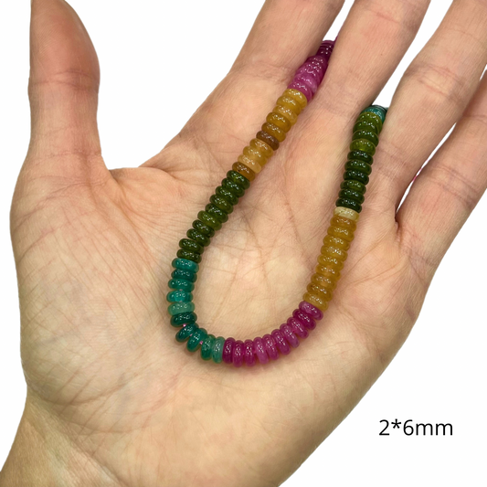 Sarta Róndela Turmalina 2*6mm