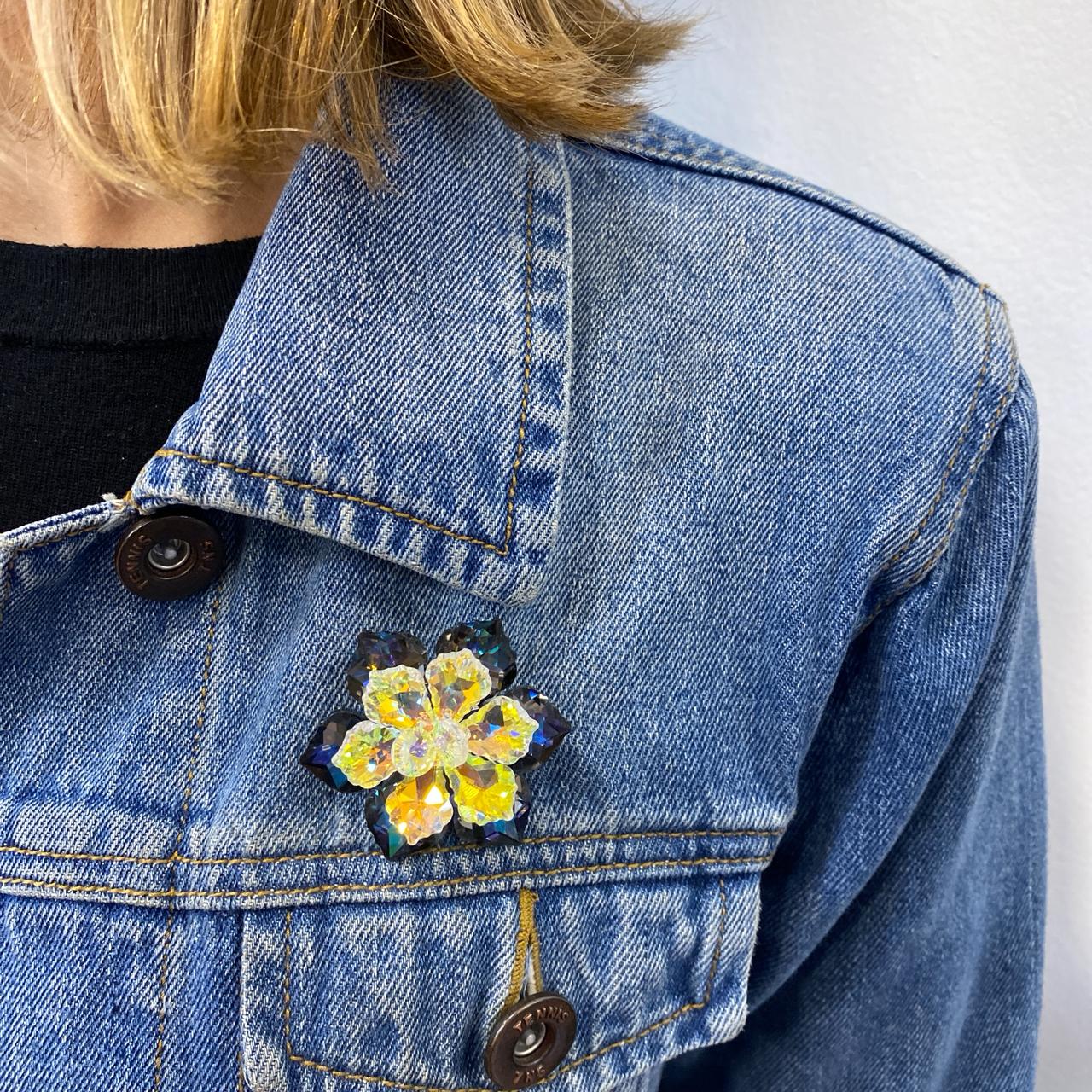 Prendedor DRAFON Tornasol-Gris