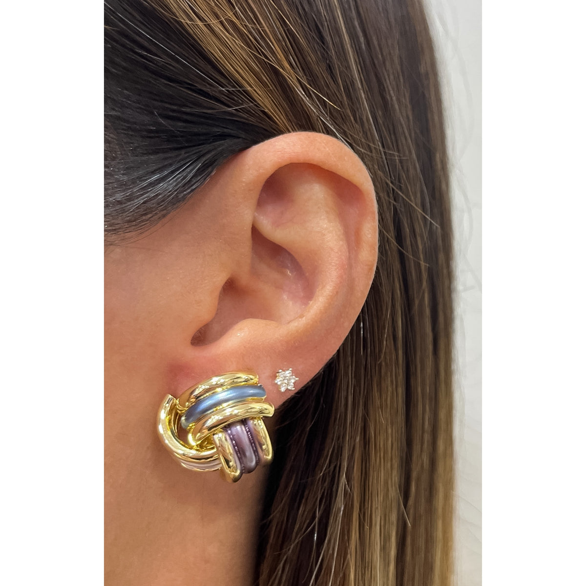 Aretes NEFIN Dorado