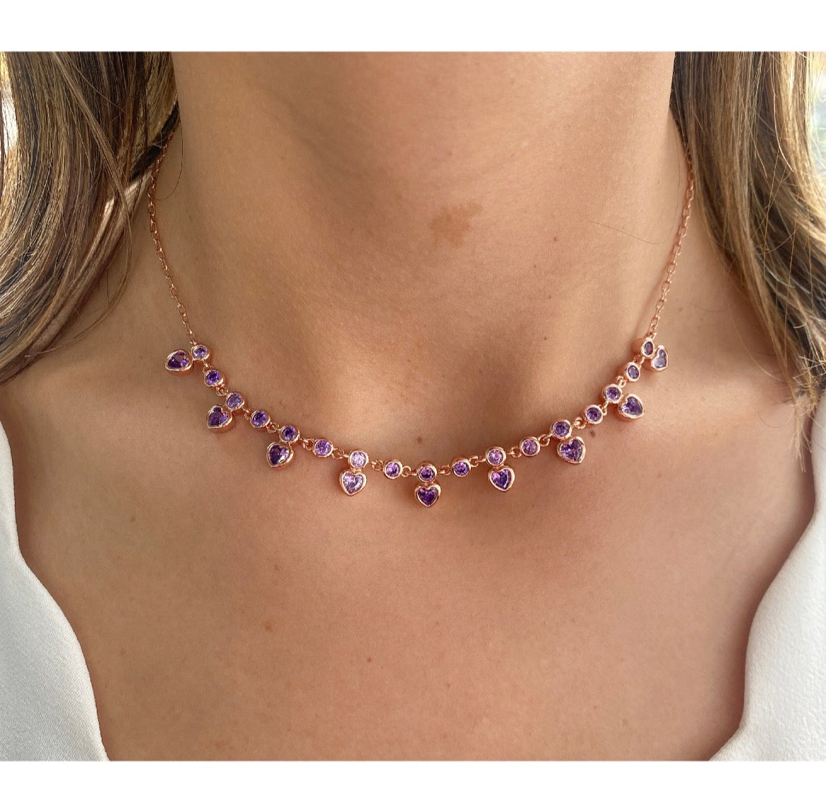 Look VAZY Lila- Oro Rosa