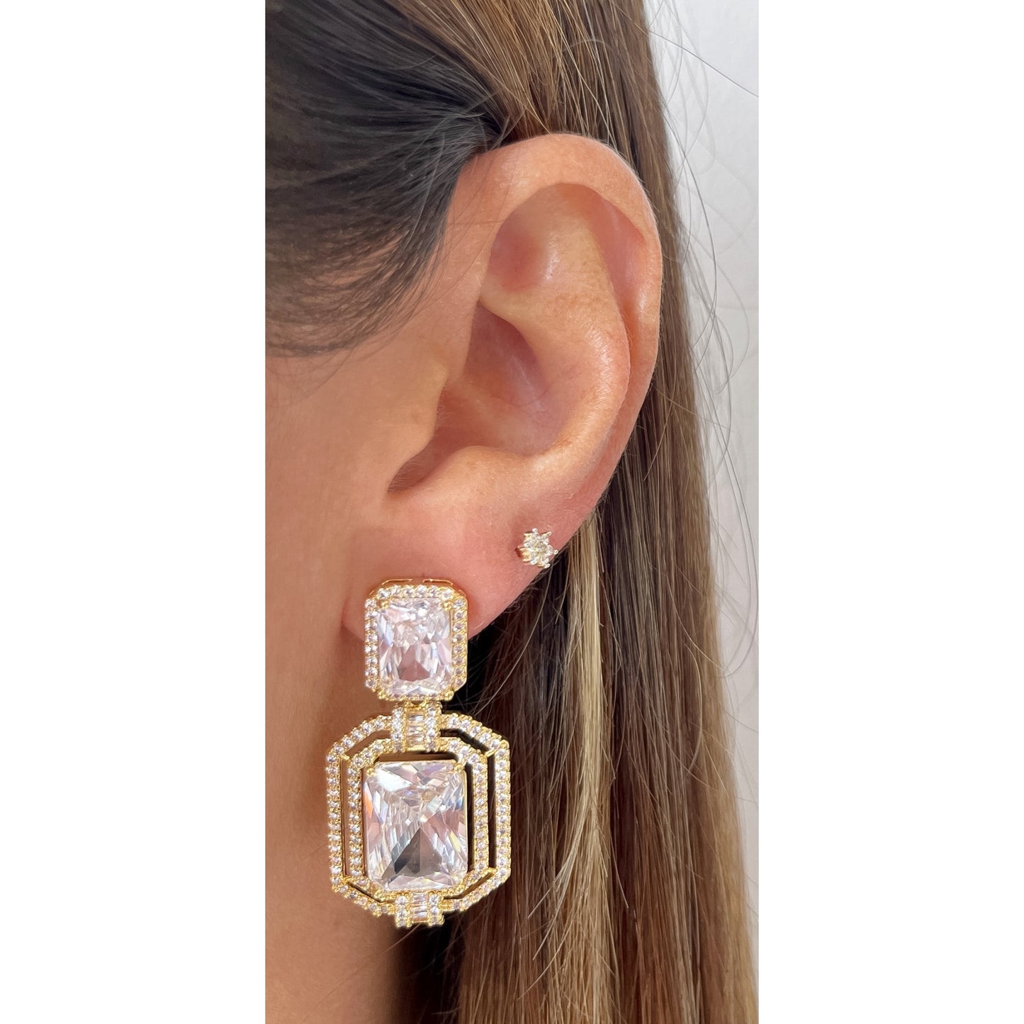 Aretes DURT Clear / Dorado