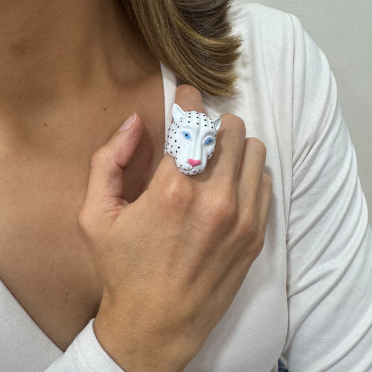 Anillo LUVIP Blanco Ajustable (Talla 8-9)