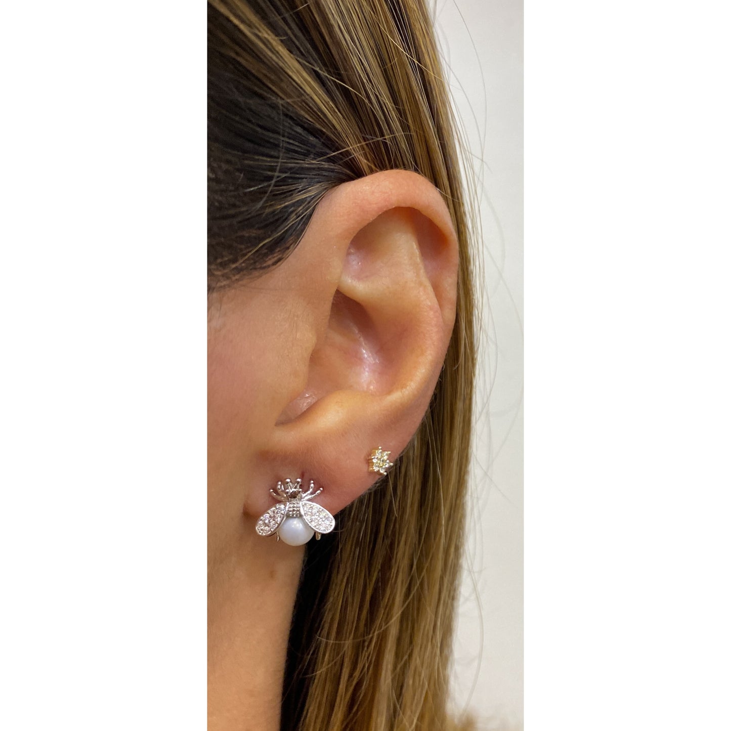 Aretes HUTE Plateado