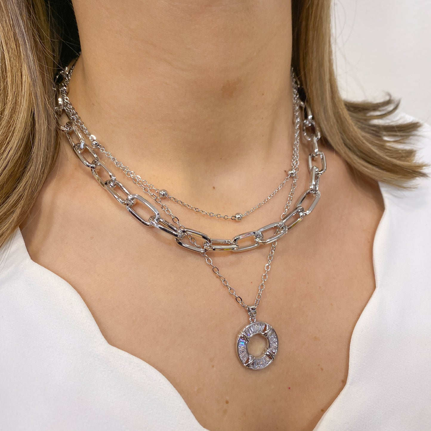 Collar EKINSE Plateado