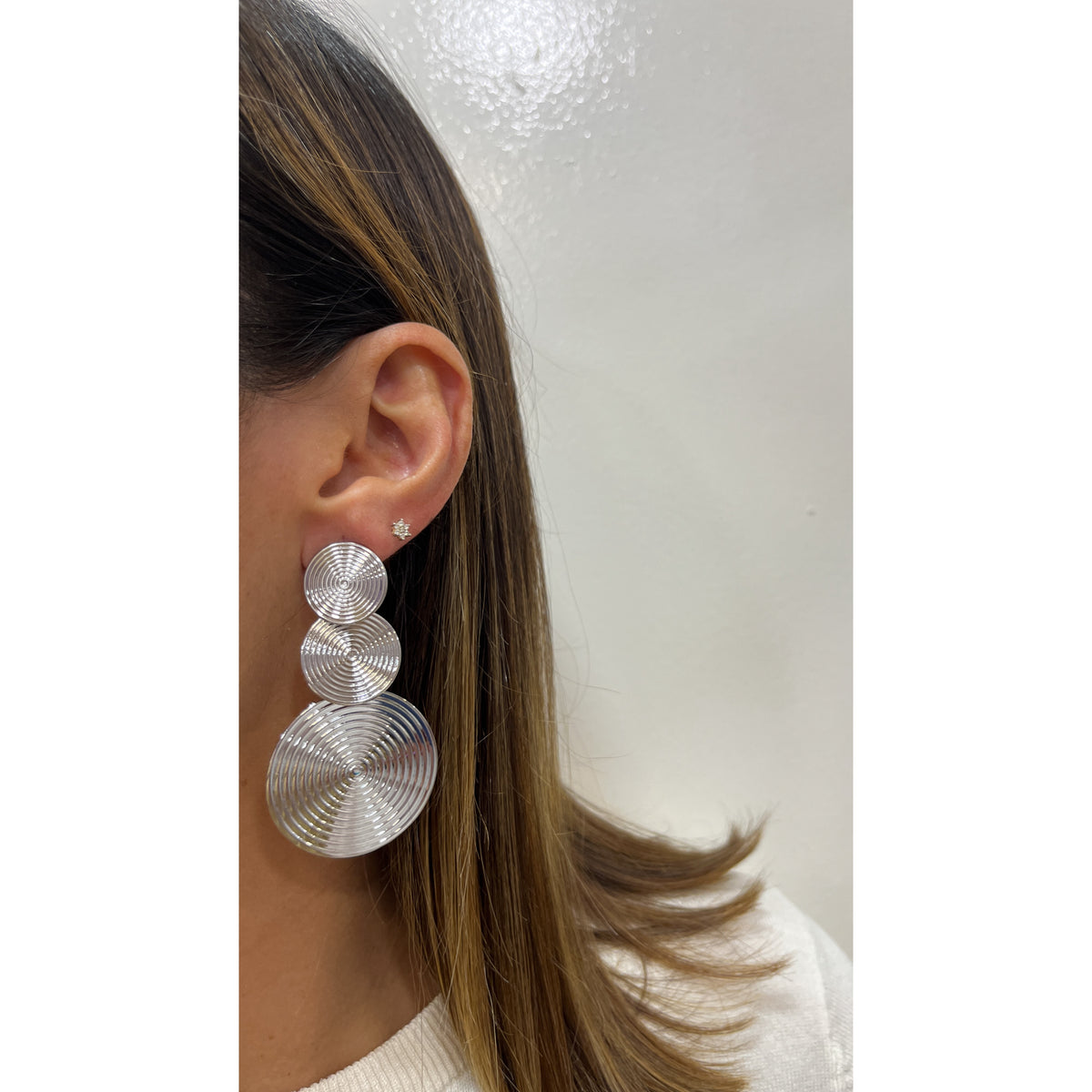 Aretes RUTON Plateados