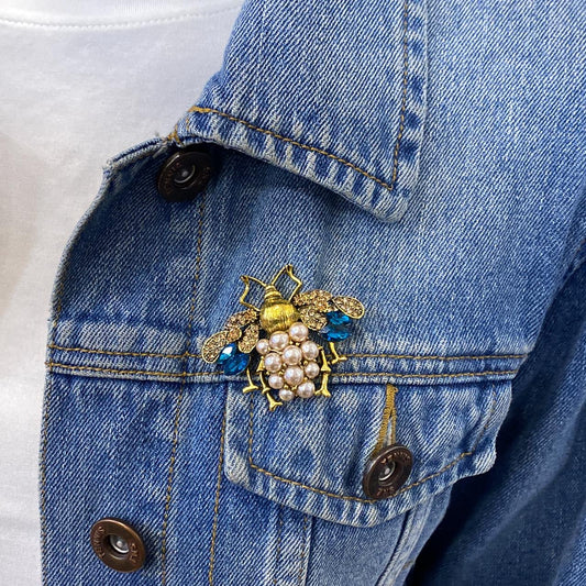 Prendedor LUKI Azul