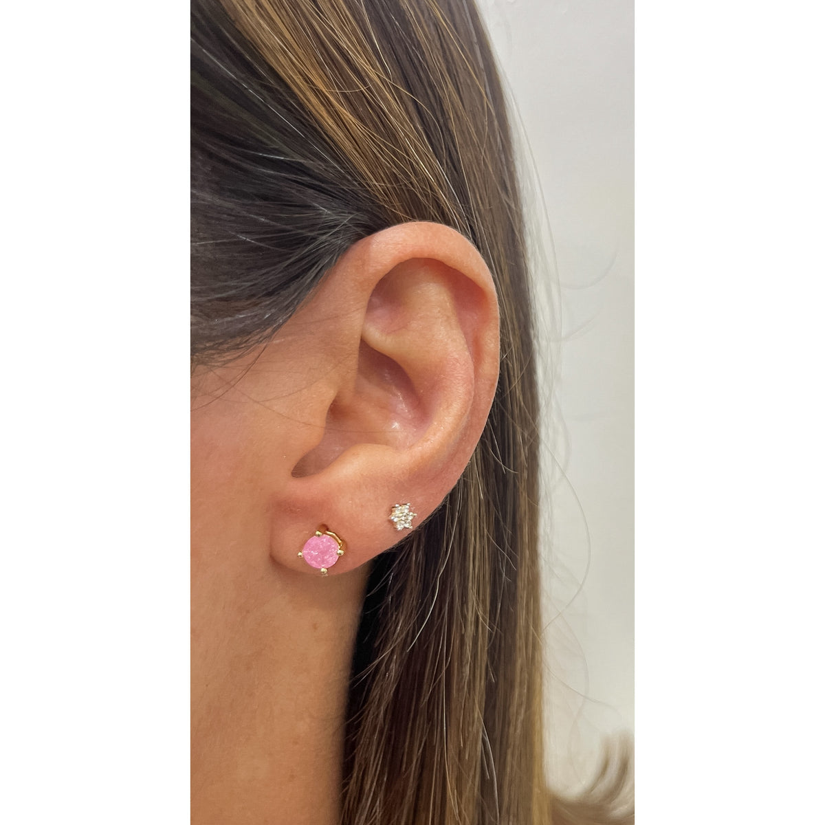 Aretes SIKON Rosado 5mm