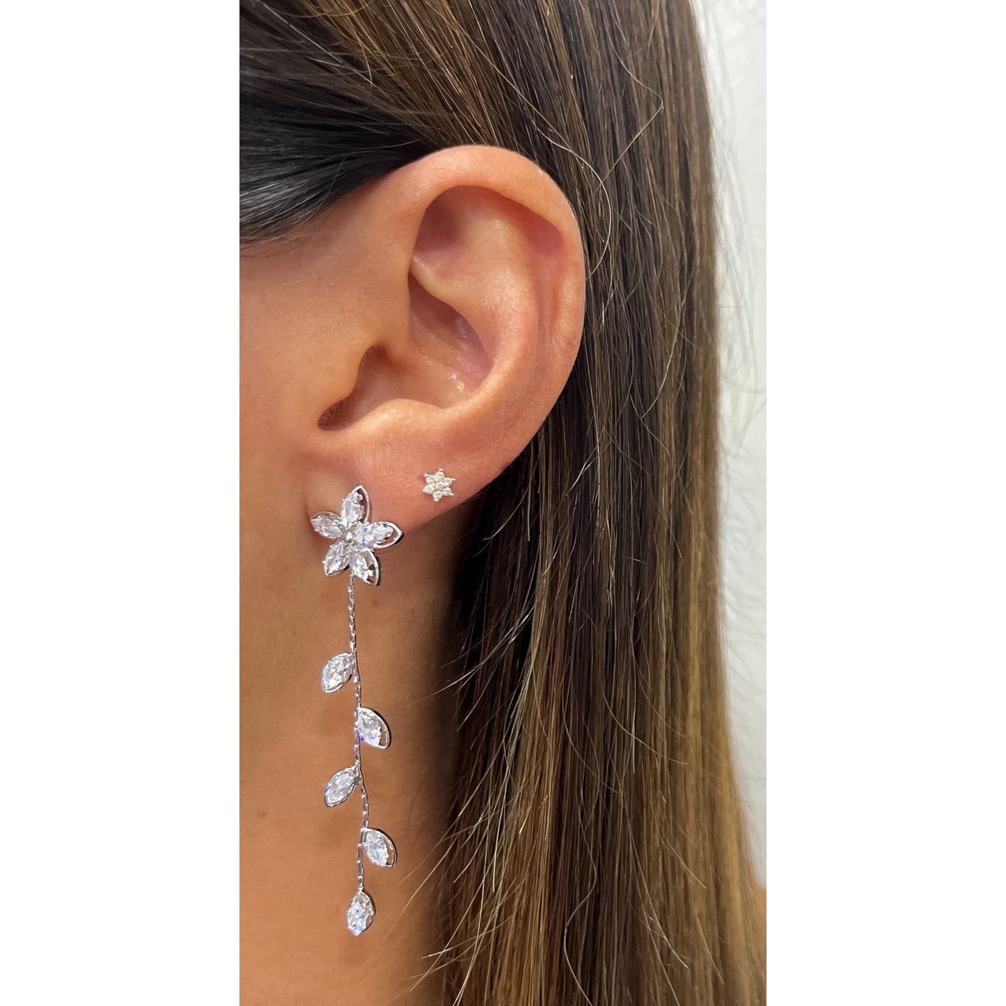 Aretes IVAR Plateado