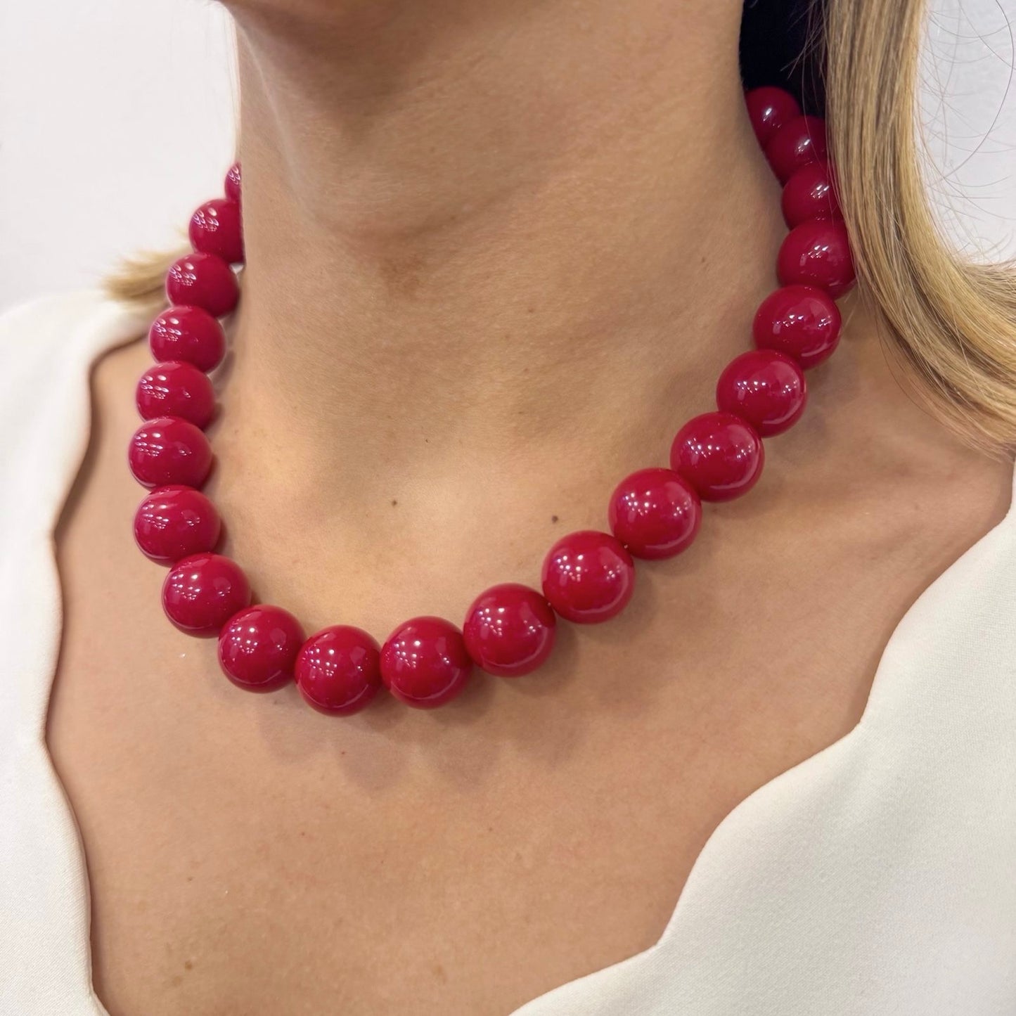 Collar OMIR Rojo Cereza