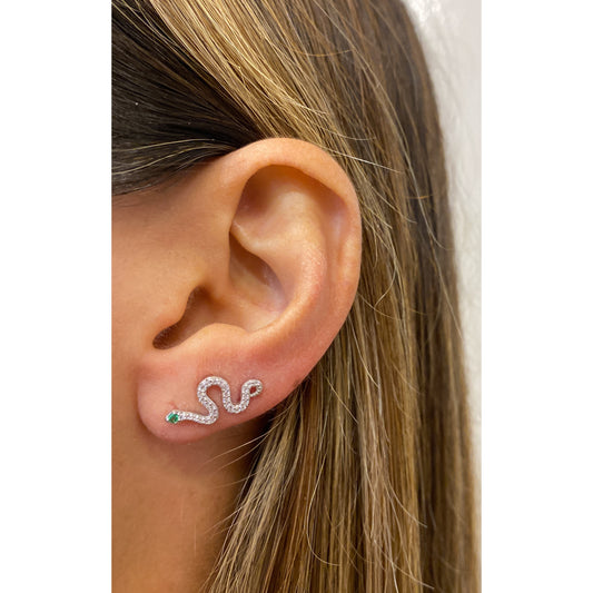 Earcuff LARTY Plateado 🐍