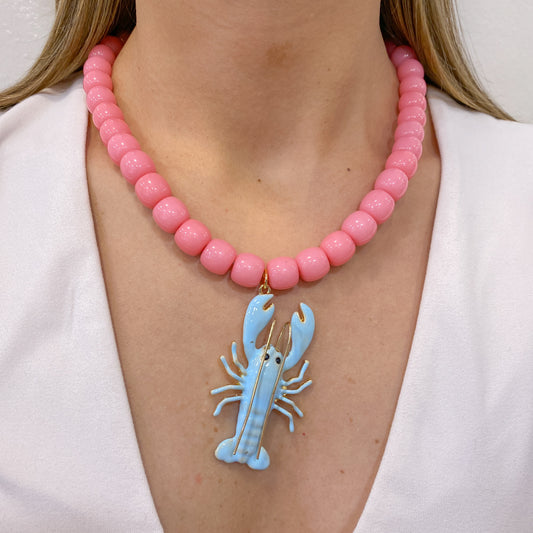 Collar ULKAZE Palo Rosa / Turquesa🦞