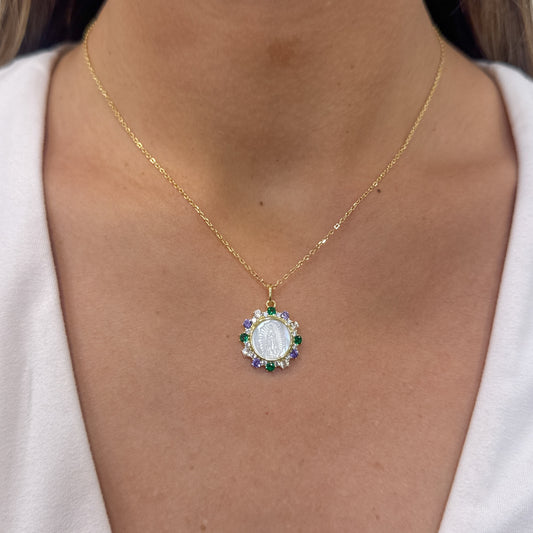 Collar SHOV Dorado-Virgen Guadalupe