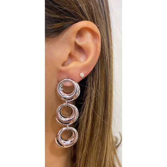 Aretes LARDY Plateados