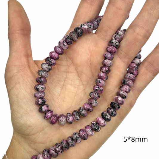 Sarta Jaspe Rojo Róndela 5*8mm