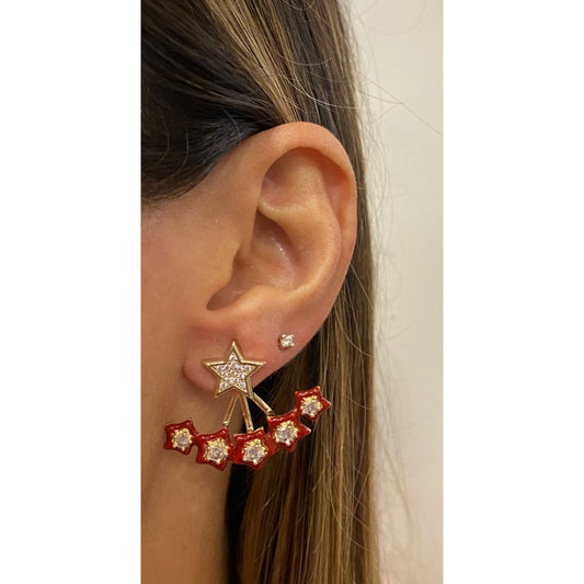 Aretes FIKINE Rojo