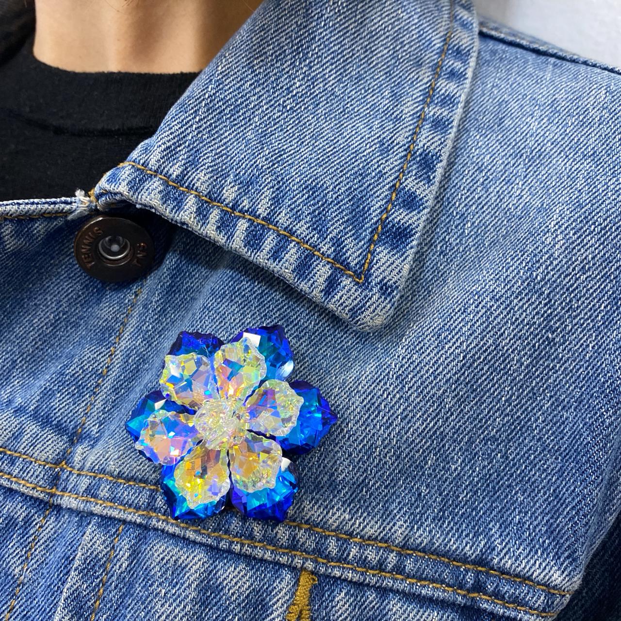 Prendedor DRAFON Tornasol-Azul