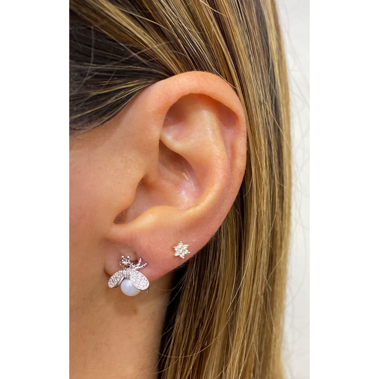 Aretes HUTE Plateado