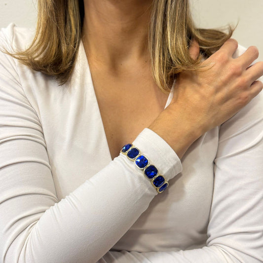 Pulsera Elástica YELI Azul Rey