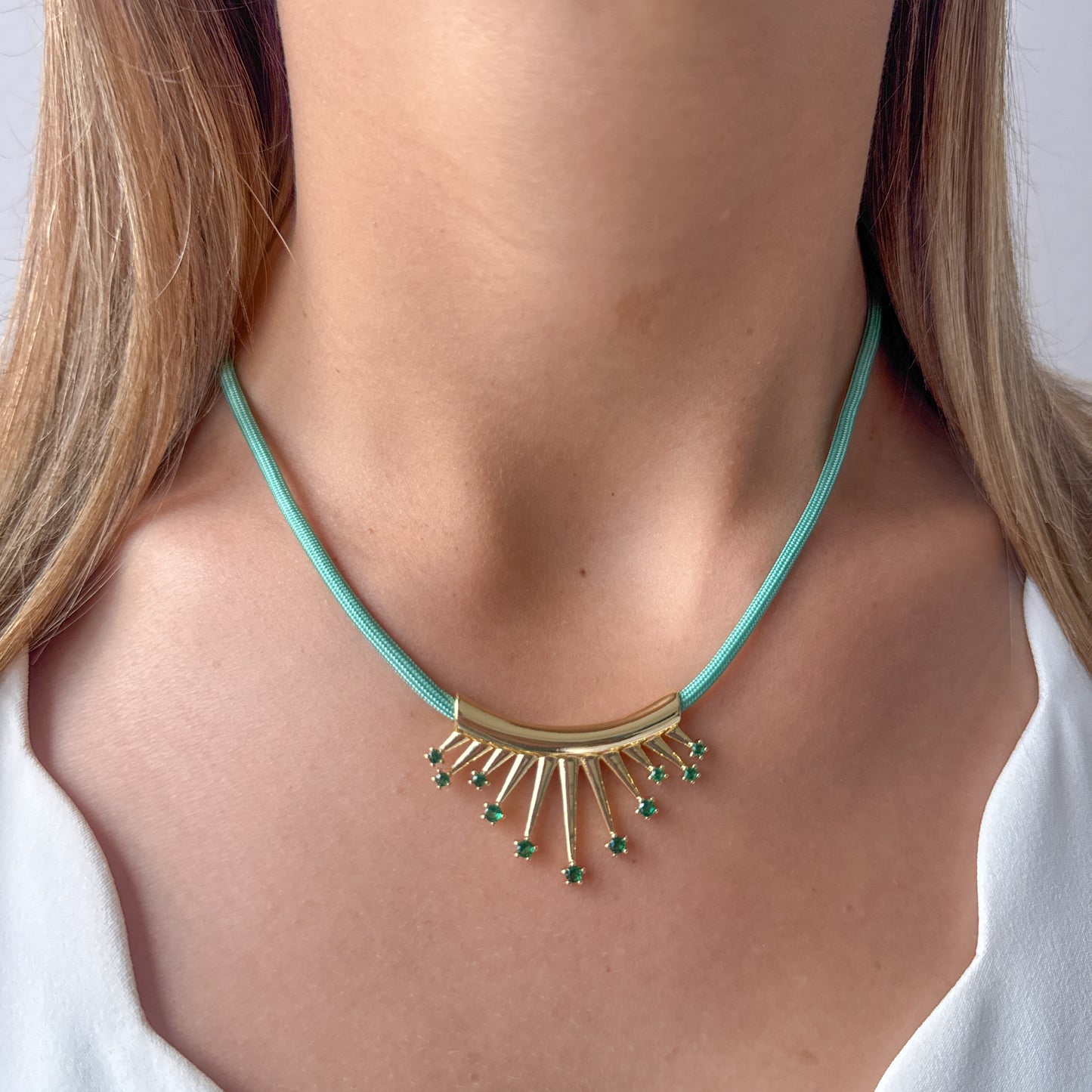 Collar TURI Aguamarina