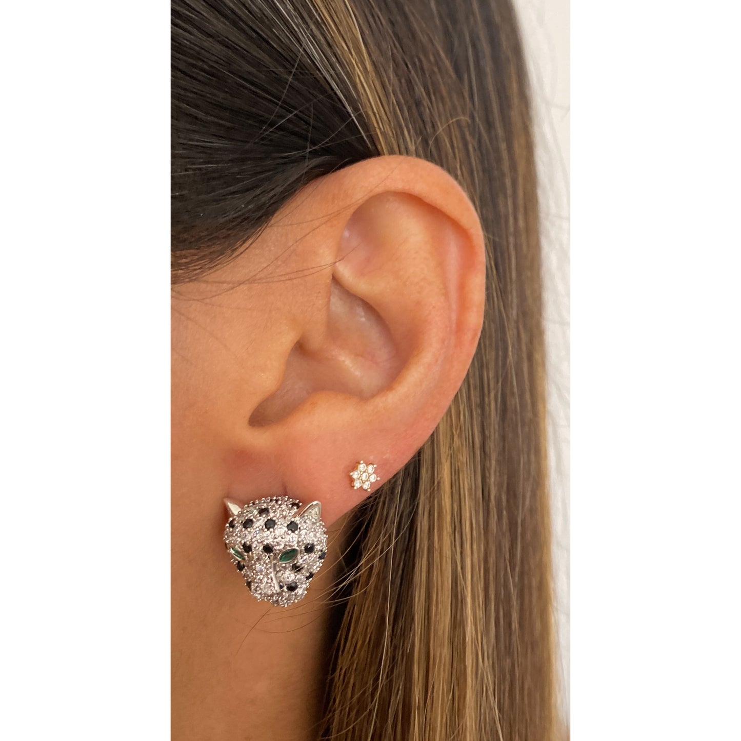 Aretes ORKUNA Plateados