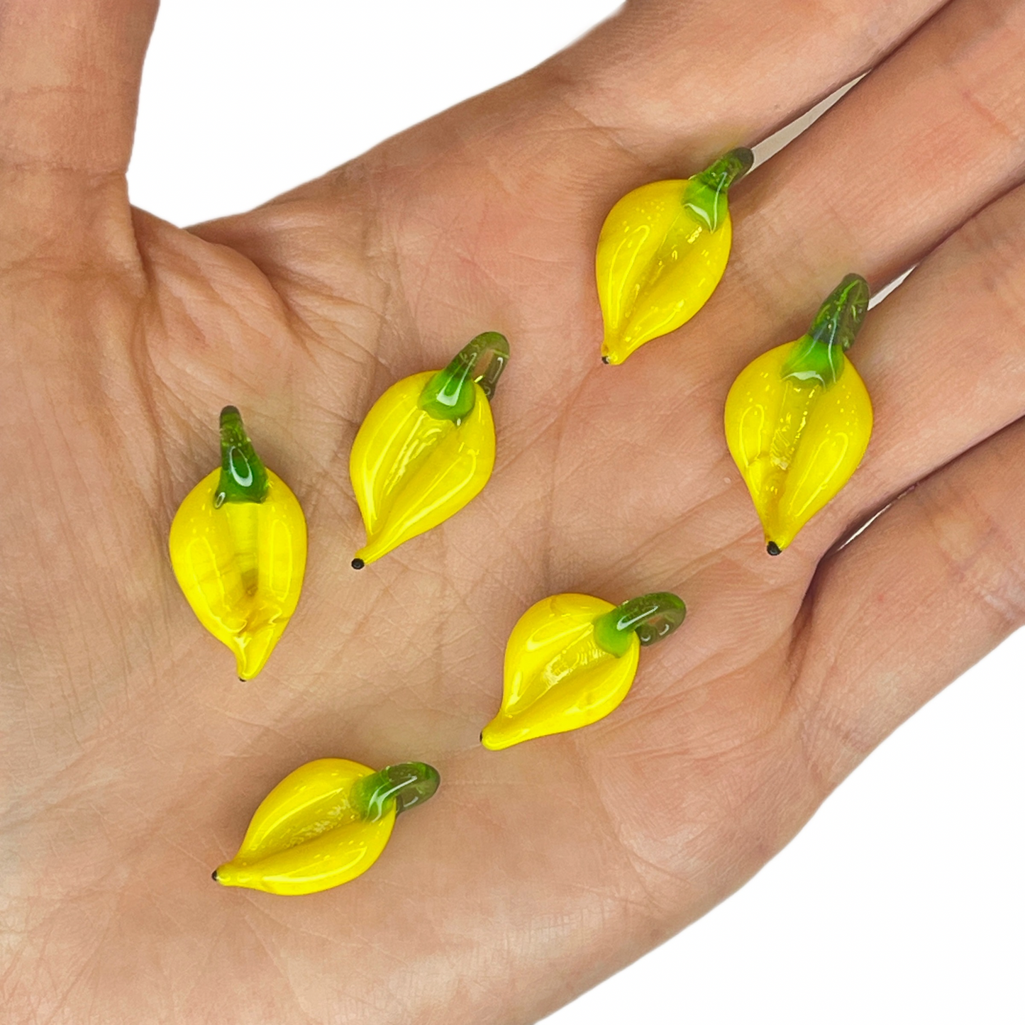 🍌🍌Figuras Vidrio-Bananas (3cm*1,3cm aprox)🍌🍌