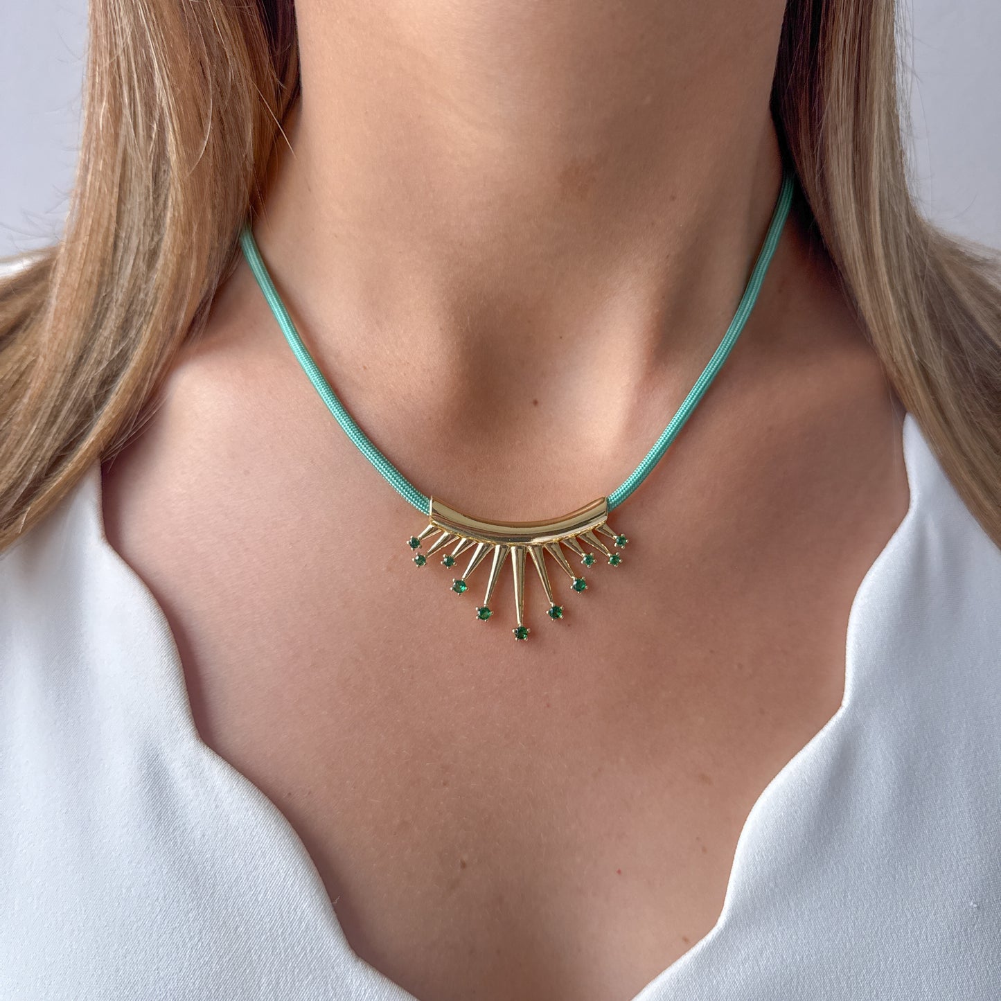 Collar TURI Aguamarina