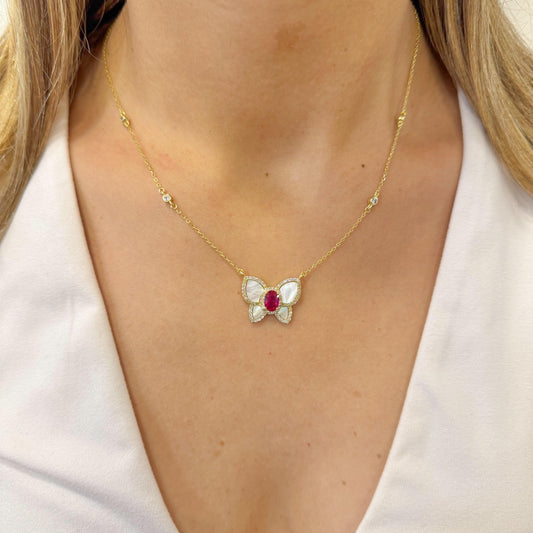 Collar FLYPI Cristal Color Ruby